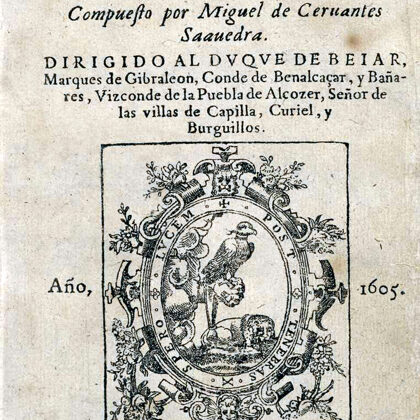 A Don Quijote első kötetének első kiadása (1605) Madridban