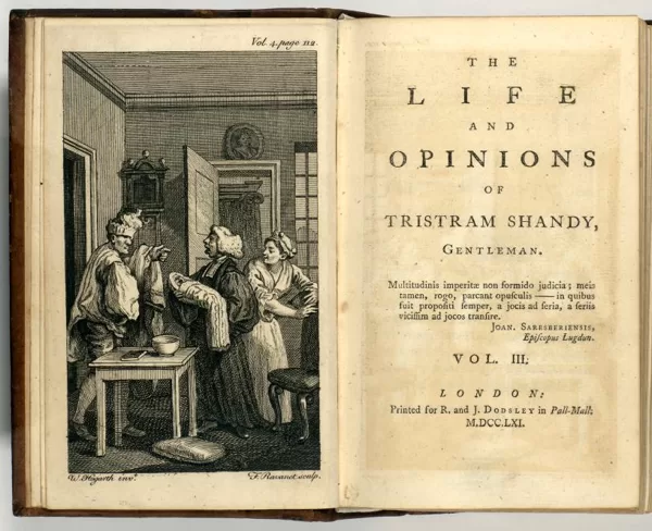 A Tristram Shandy úr élete és gondolatai 3. kötetének első kiadása (1763)